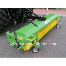 Tractor mounted road sweeper